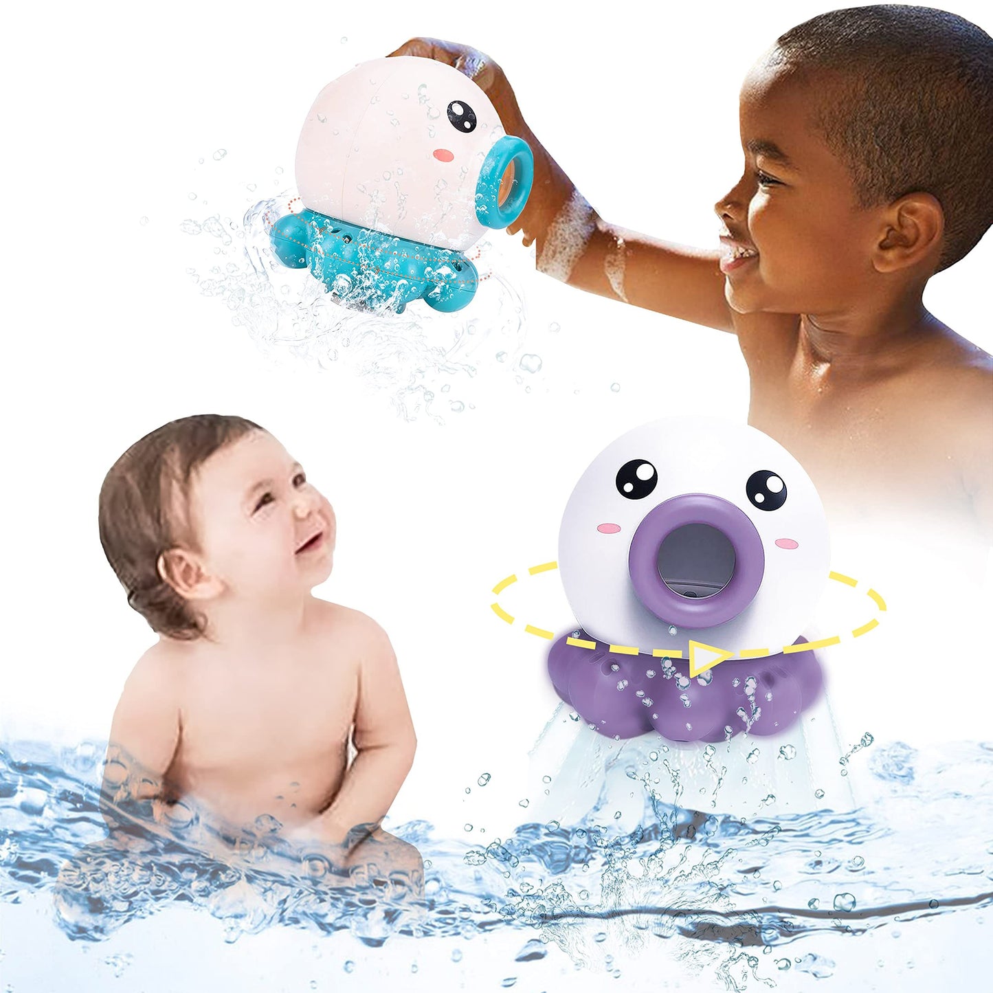 Rotating Water Jet Fountain Toy
