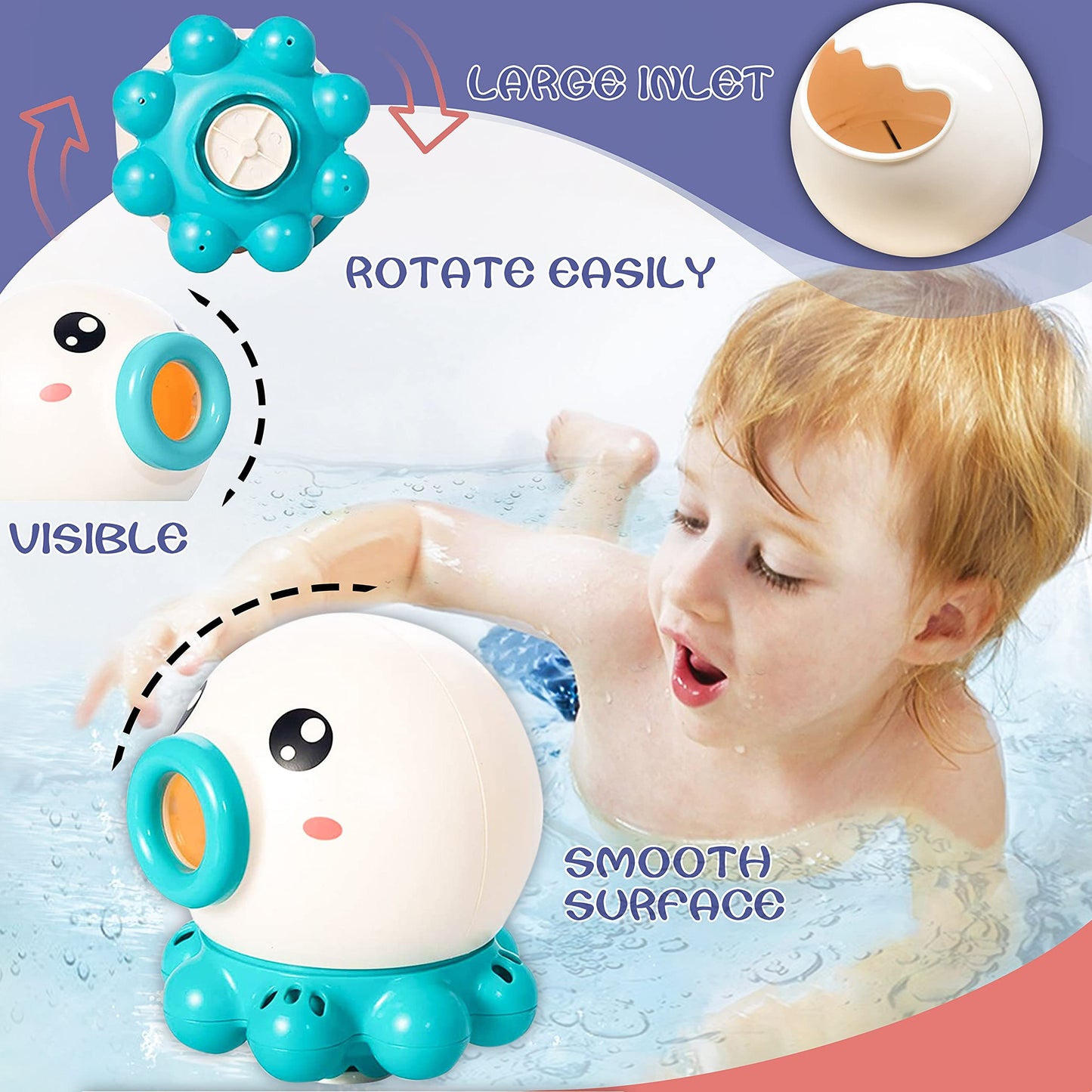 Rotating Water Jet Fountain Toy